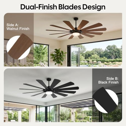 12 Blade Windmill Ceiling Fan
