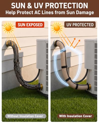 5 Layers Outdoor AC Line Insulation Pipe Cover