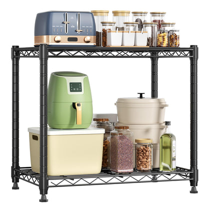 2 Tier Metal Storage Shelves (2 Tiers)