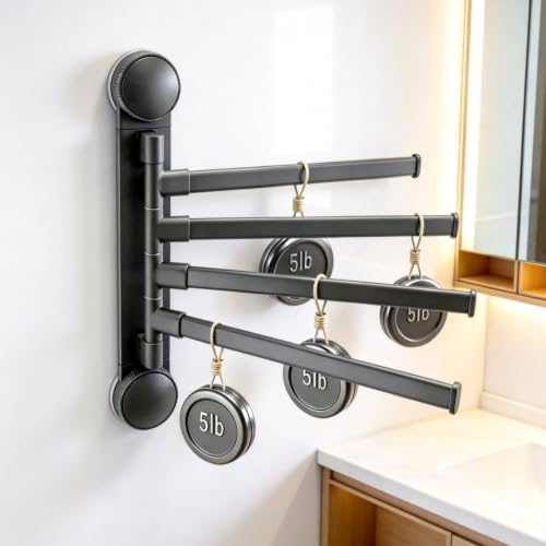 Homey Art Suction Cup Towel Bar No Drill