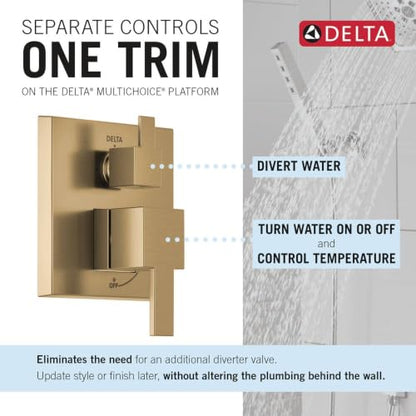 Modern Square Shower System Faucet Set
