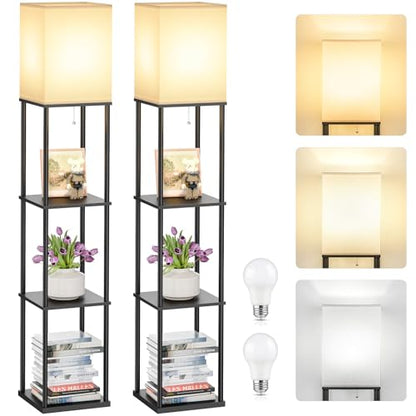 2 Pack Shelf Floor lamp