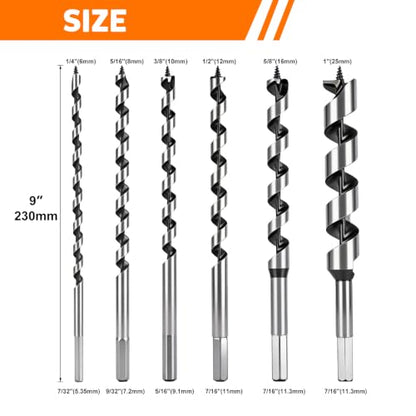 Auger Drill Bit Set for Woodworking