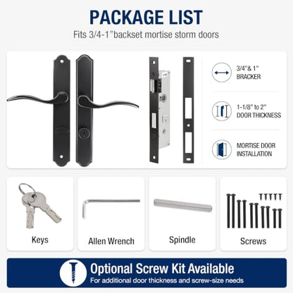 Storm Door Handle Complete Set