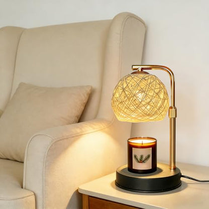 2 Pack Smart Timer Wax Warmer Lamp (2700K/adjust brightness)