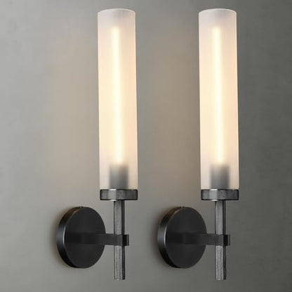 Brass Knurled Wall Sconce 18"