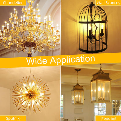 Candelabra Light Bulbs (24 Pack - 6w / Warm White)