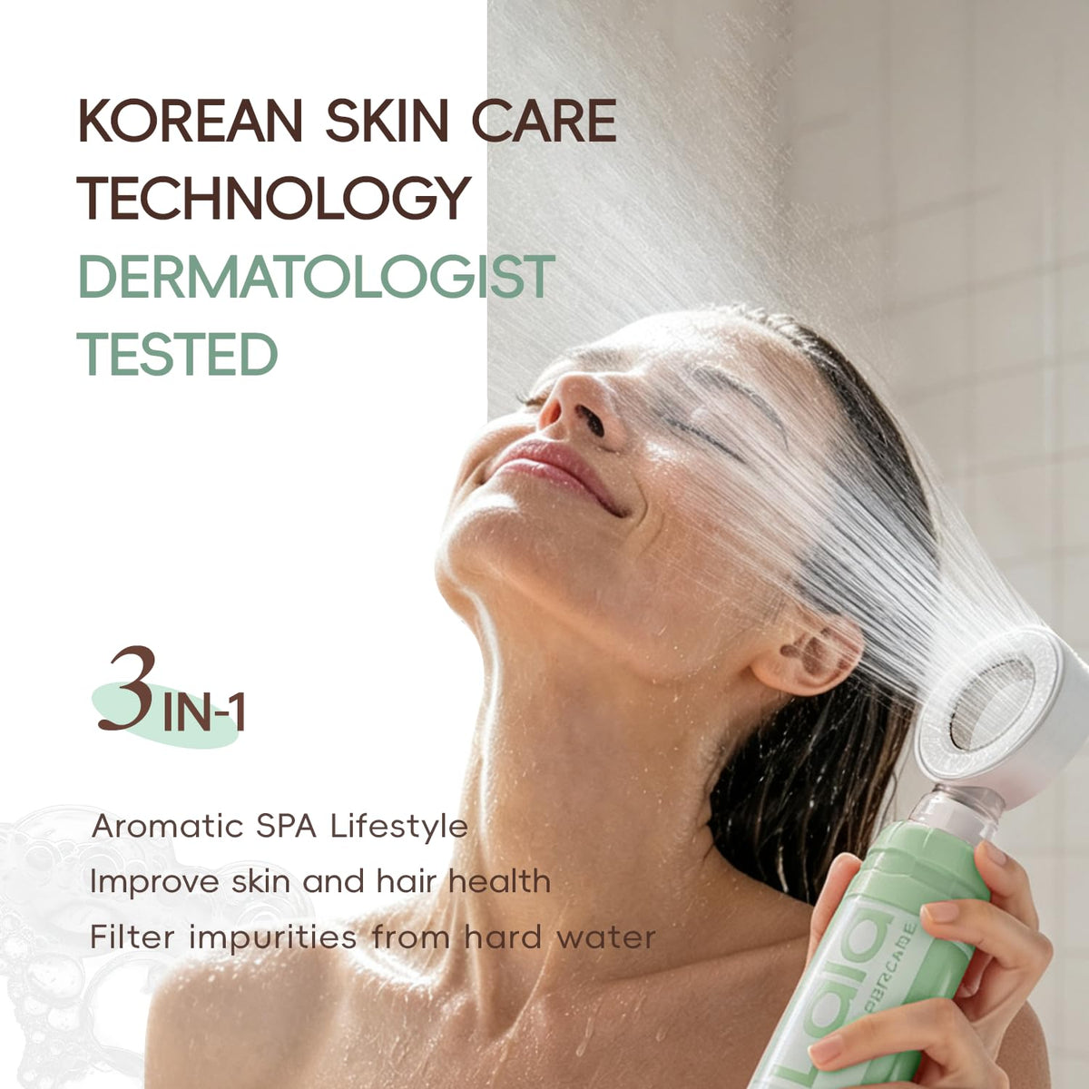Korean 3-in-1 Aroma Filtering & Skin-Nourishing Shower Filter (Jeju Forest)