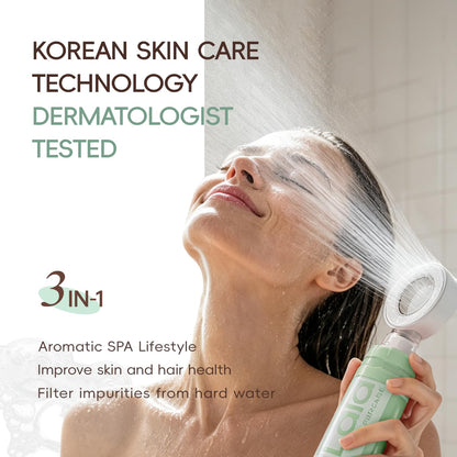 Korean 3-in-1 Aroma Filtering & Skin-Nourishing Shower Filter (Jeju Forest)