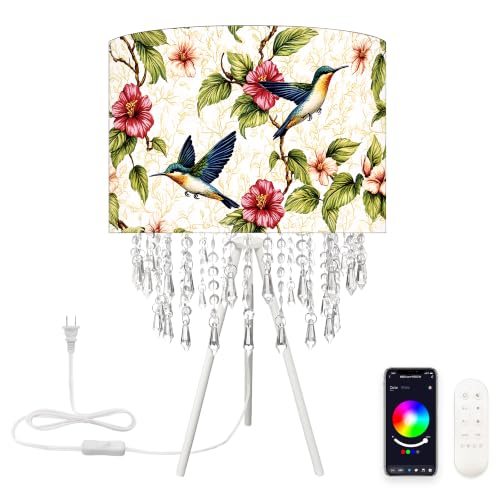 Smart Tripod Table Lamp with Acrylic Droplets