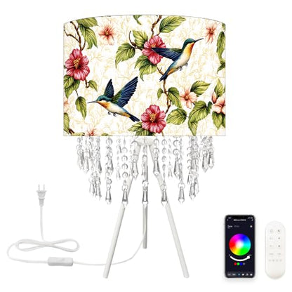 Smart Tripod Table Lamp with Acrylic Droplets