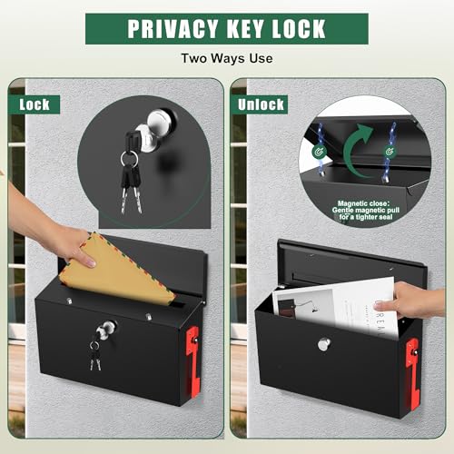 Large Wall Mount Mailbox for Outside
