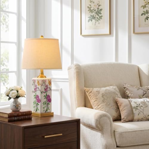 24.5" Vintage Ceramic Table Lamp Single