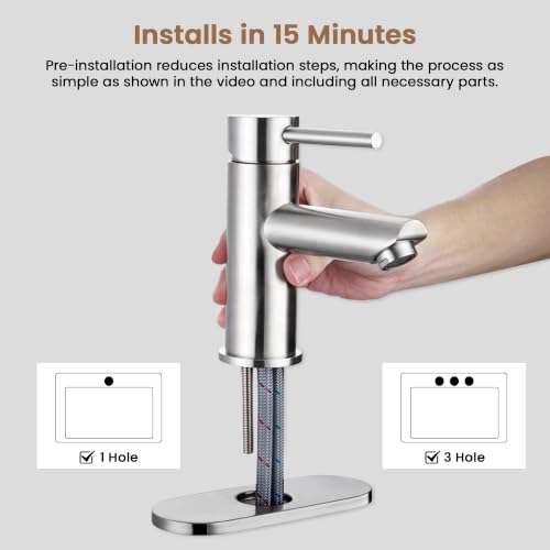 Bathroom Sink Faucet Single Handle
