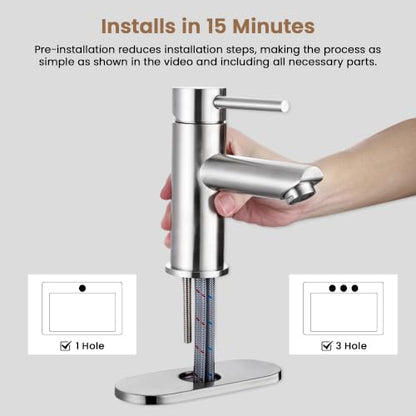 Bathroom Sink Faucet Single Handle