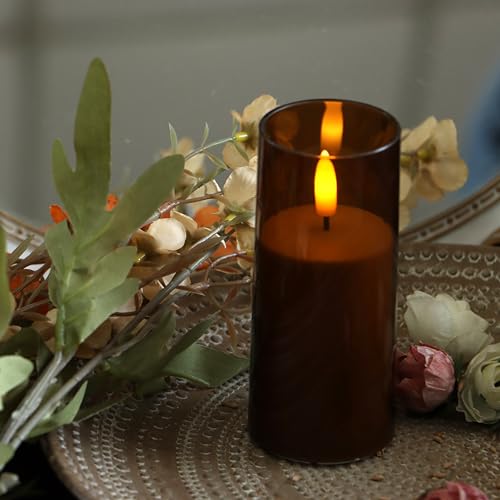 2 Pack LED Battery Operated Candles with Timer 2"x 5"