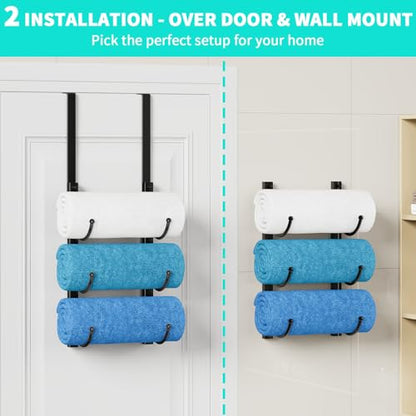 Towel Rack Bathroom Storage