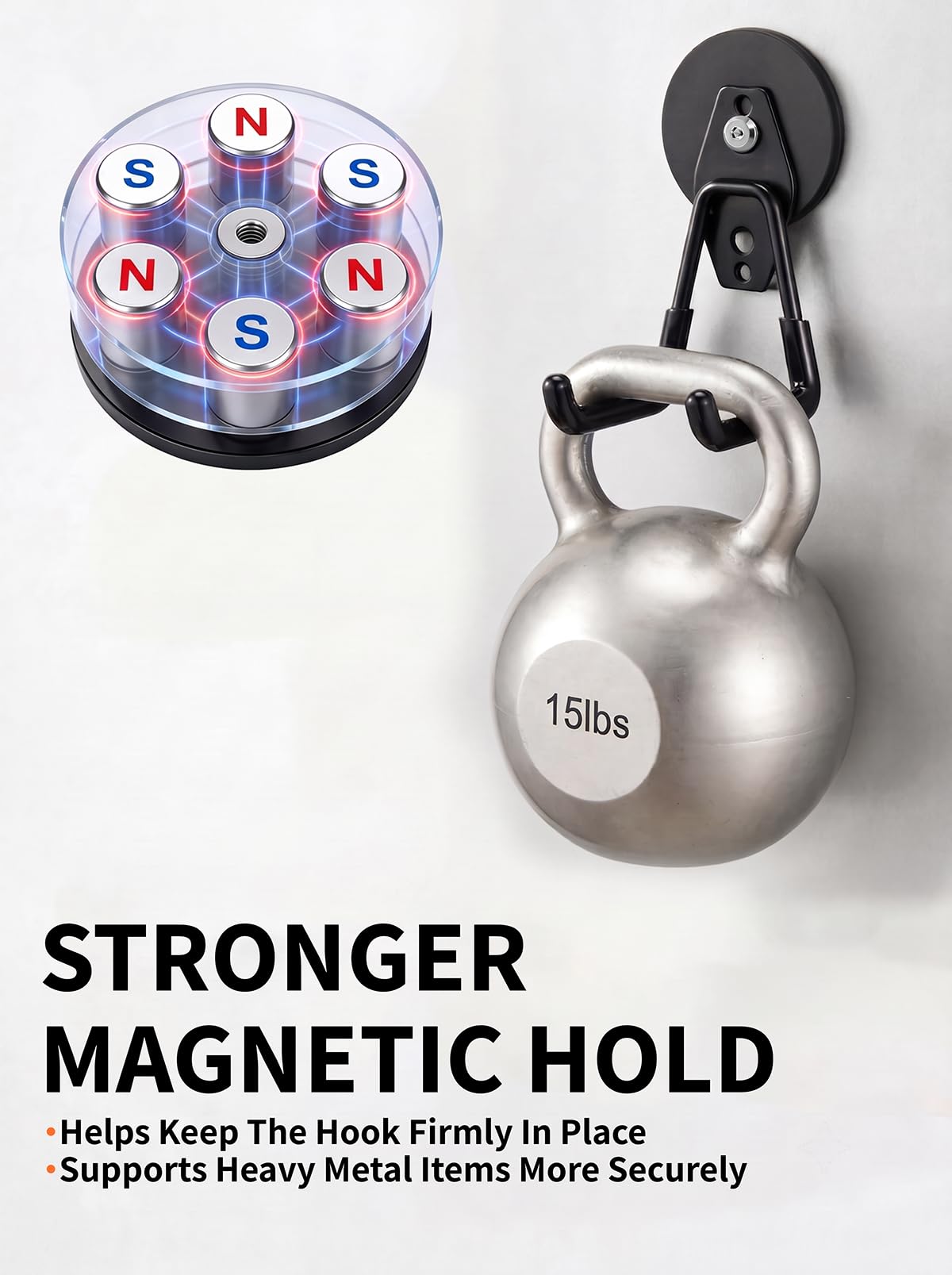 Magnetic Hooks Heavy Duty (Black)