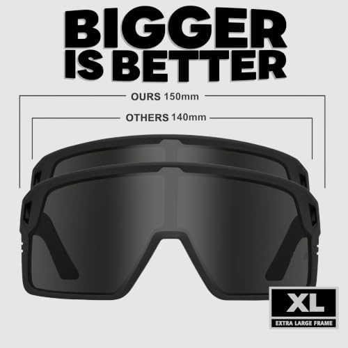 Z87 Sunglasses for Big Heads Men with Side Shield Safety Glasses 8709