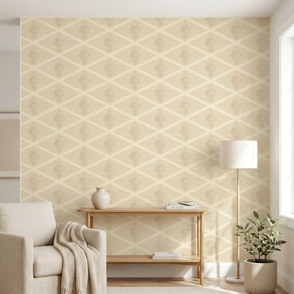 Peel and Stick Wallpaper (Beige05 / 17.7" x 118.1")