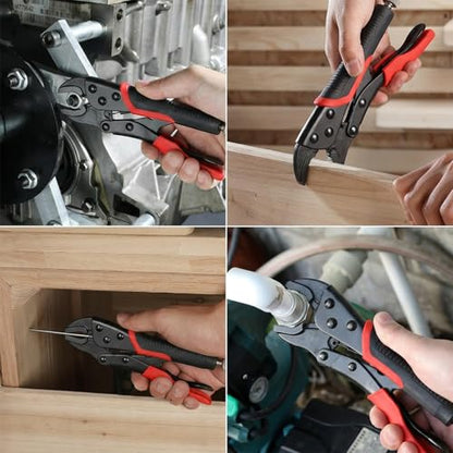 2pcs Locking Pliers Set