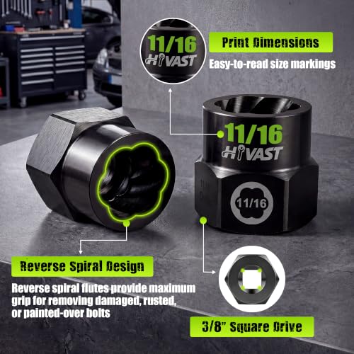 Impact NUT&Bolt Extractor Socket Set (15PCS)