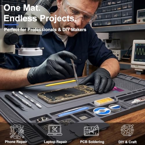 Soldering Station Mat Heat Resistant 932°F for Soldering Station