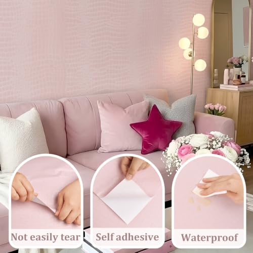 Pink Wallpaper Peel and Stick Crocodile Wallpaper