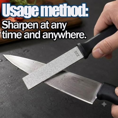Dual Grit Diamond Sharpening Stone Garden Tool File