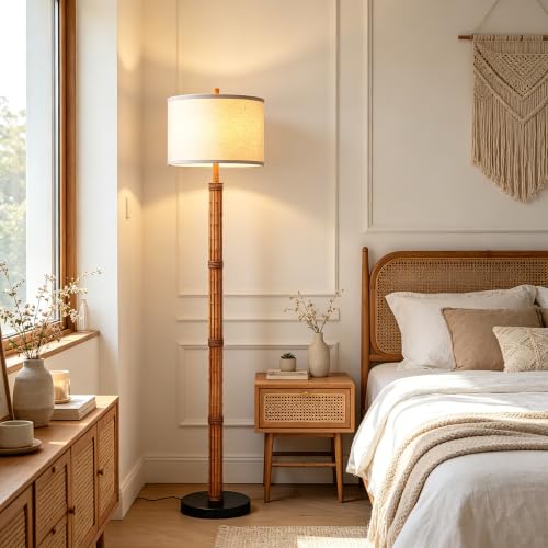 63'' Rustic Floor Lamp for Living Room