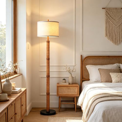 63'' Rustic Floor Lamp for Living Room