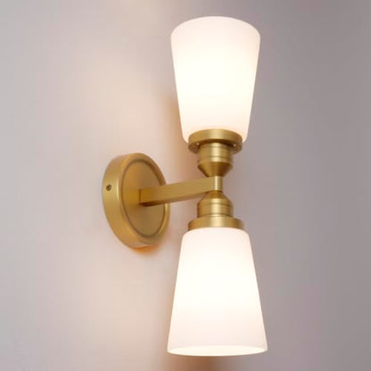 Milk Glass wall Sconce