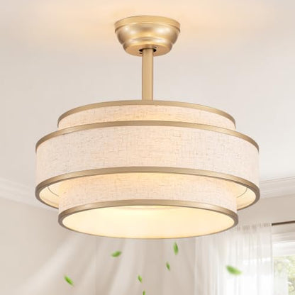 Boho Caged Fandelier Ceiling Fans with Lights