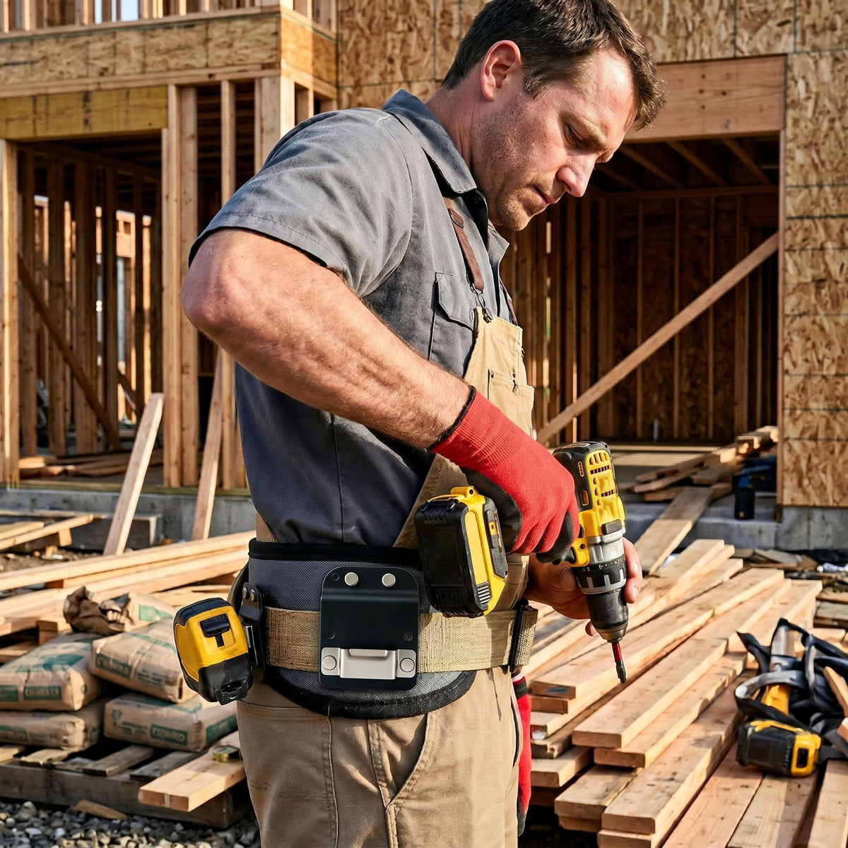 Slim) Tape Measure Holder for Tool Belt, Fits 2" Belt (Slim)