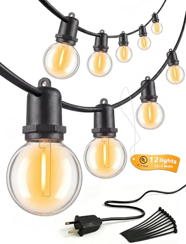 S3 LED Outdoor String Lights with Bulbs