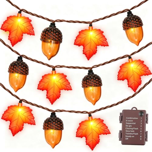 Fall String Lights LED Battery Operated Lights