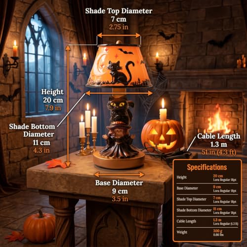 Handmade Halloween Painted Lamp