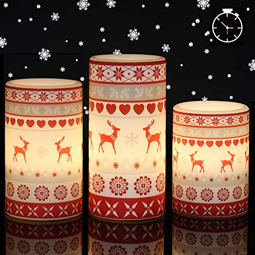 Flameless Flickering Led Candles with 6H Timer