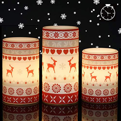 Flameless Flickering Led Candles with 6H Timer