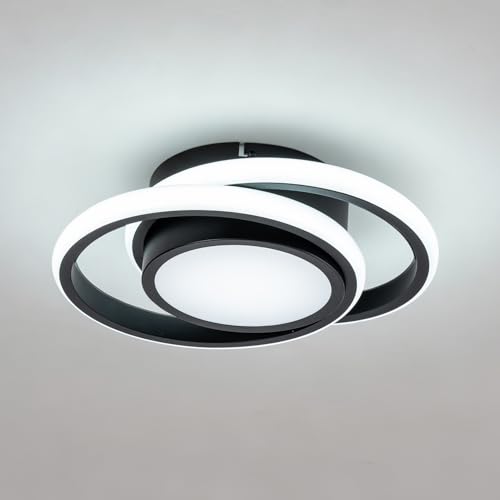 Small Modern Full Spectrum LED Ceiling Light 2 Ring Hallway Lamp for Hallway