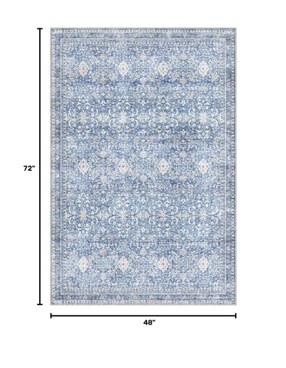 4x6 Area Rugs (Blue / 4' x 6' (Rectangular))