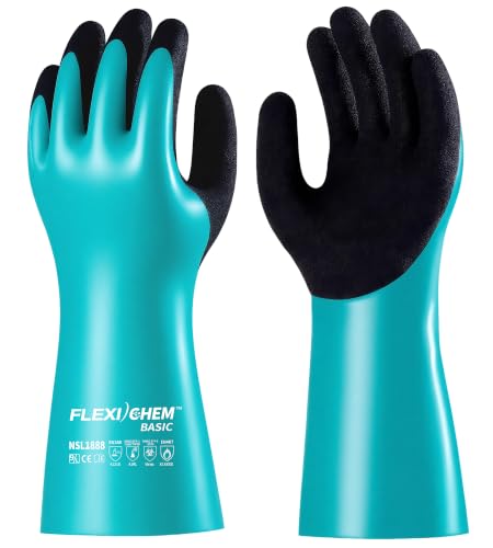 Heavy Duty Nitrile Chemical Work Gloves