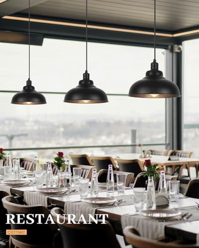 Black Farmhouse Island Lights for Kitchen