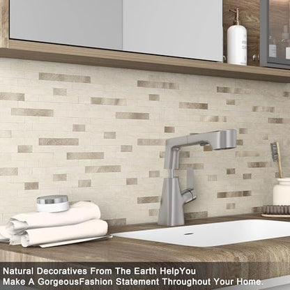 Marble Peel and Stick Backsplash Stick Tiles Subway