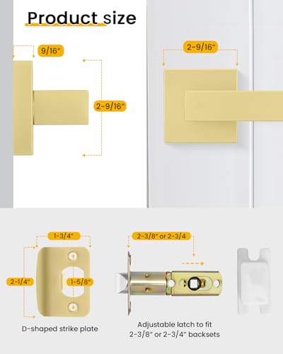 Door Handles Interior Square 5372
