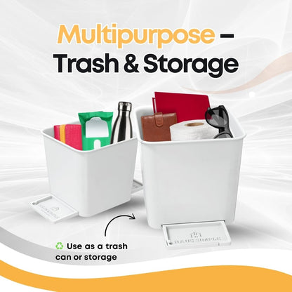 Car Trash Can (White)