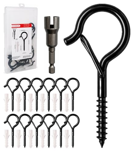 2 Inch Screw Eye Hooks with Locking Latch Design