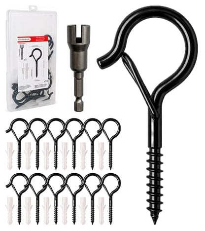 2 Inch Screw Eye Hooks with Locking Latch Design