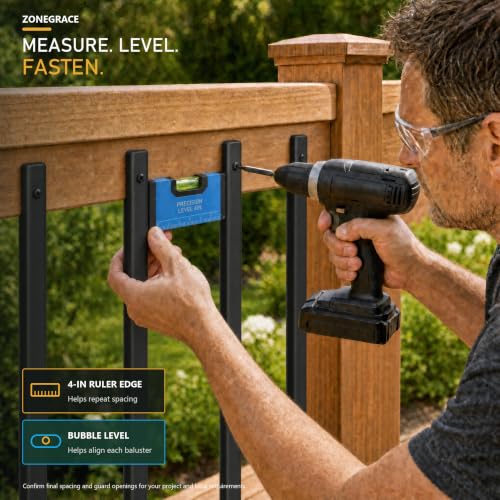 Rectangle Deck Balusters with End Caps&Stainless Steel Screws