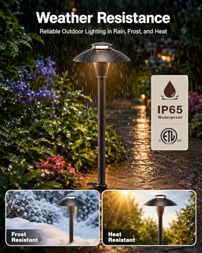 Low Voltage Pathway Lights with 3W 2700K Replaceable MR11 LED Bulb